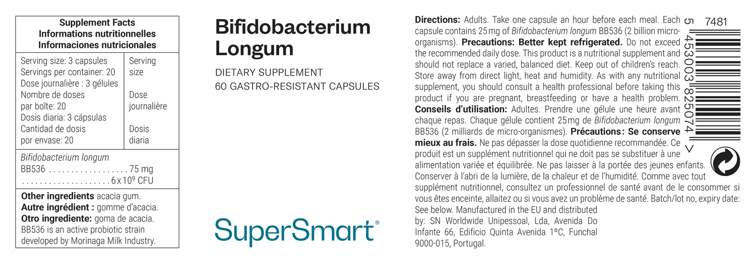 Complemento Natural Bifidobacterium Longum (probioticos)