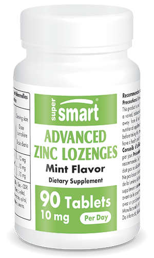 Zinc supplement in lozenge form