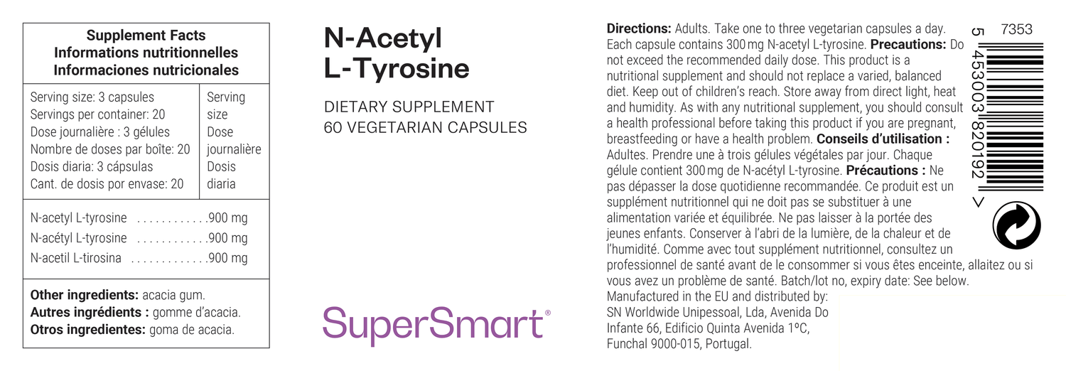 N-Acetil L-Tyrosina suplemento alimentar