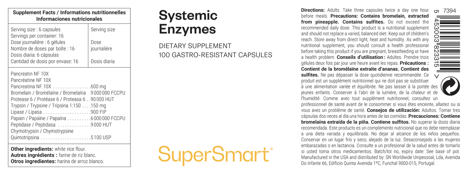 Complément alimentaire Systemic Enzymes