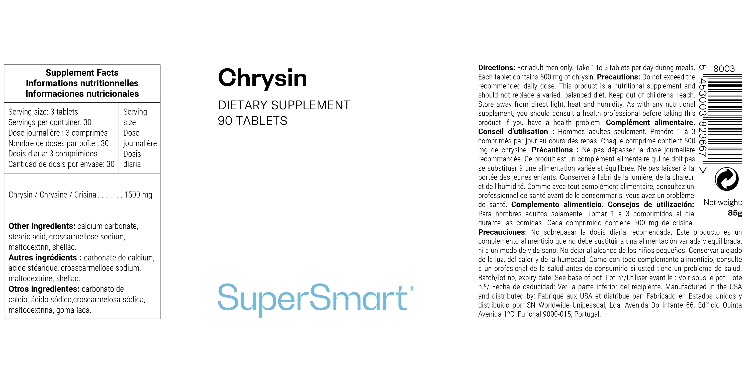 Chrysin Supplement