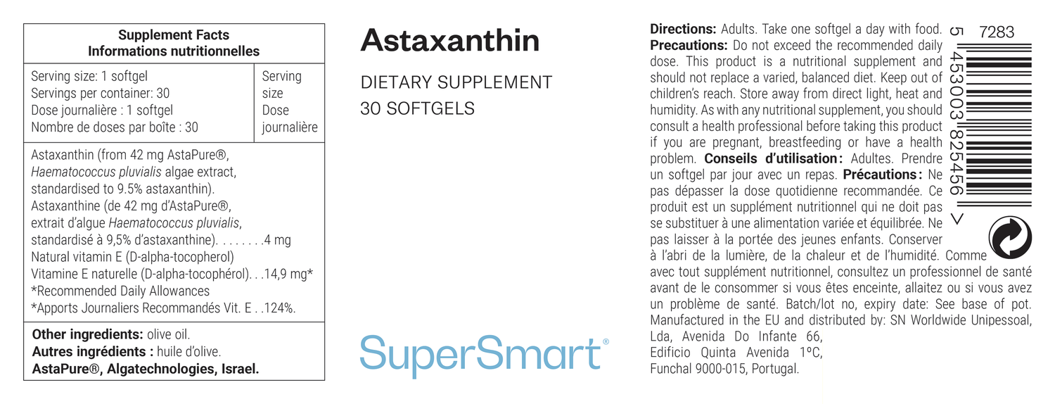 Complemento alimenticio Astaxanthin