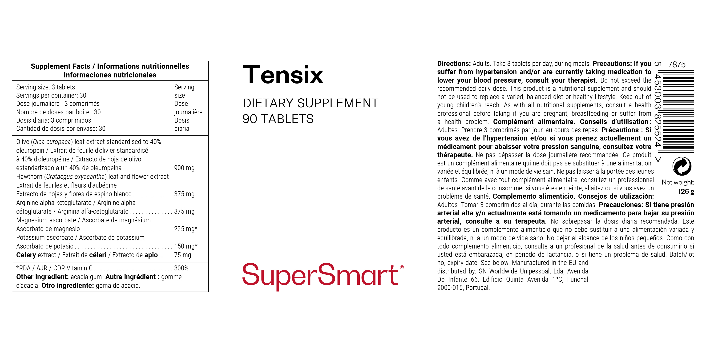 Complemento Alimenticio Tensix