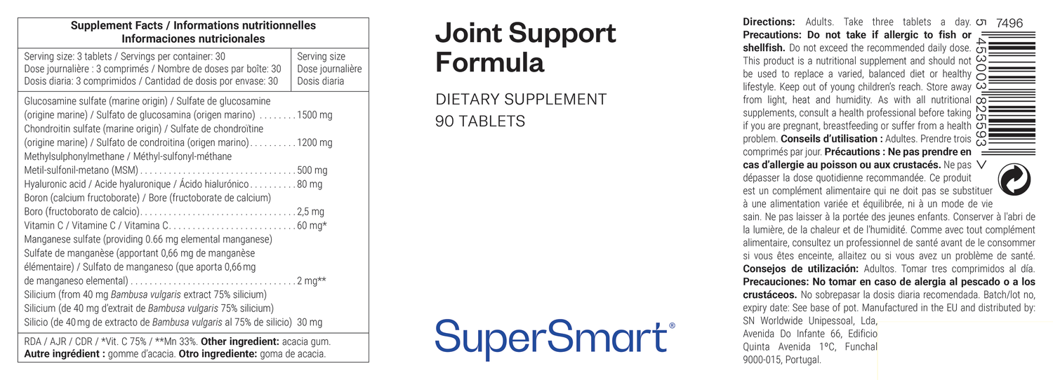 Joint Support Formula Supplement