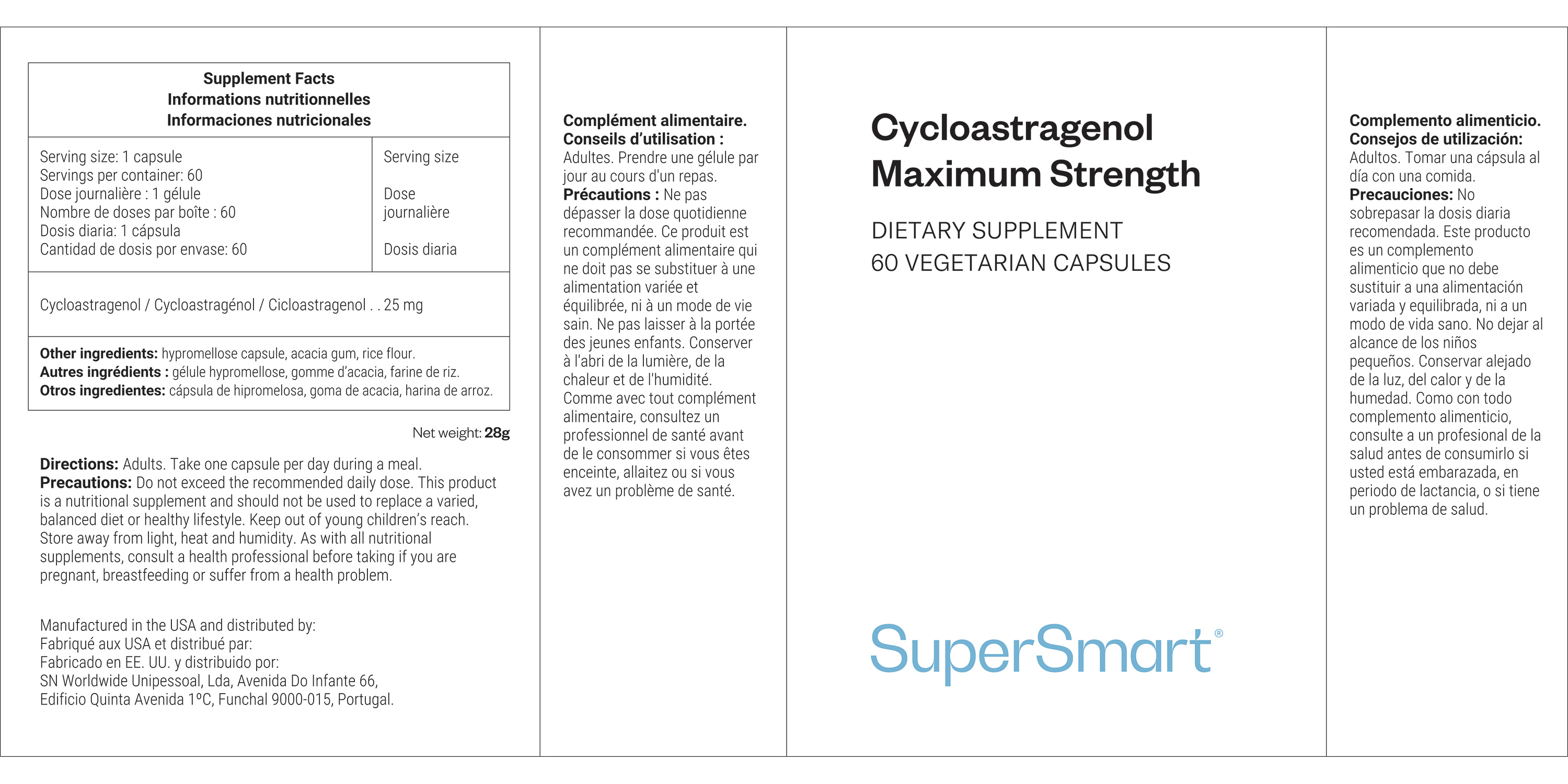  Complemento antienvejecimiento de cycolastragenol
