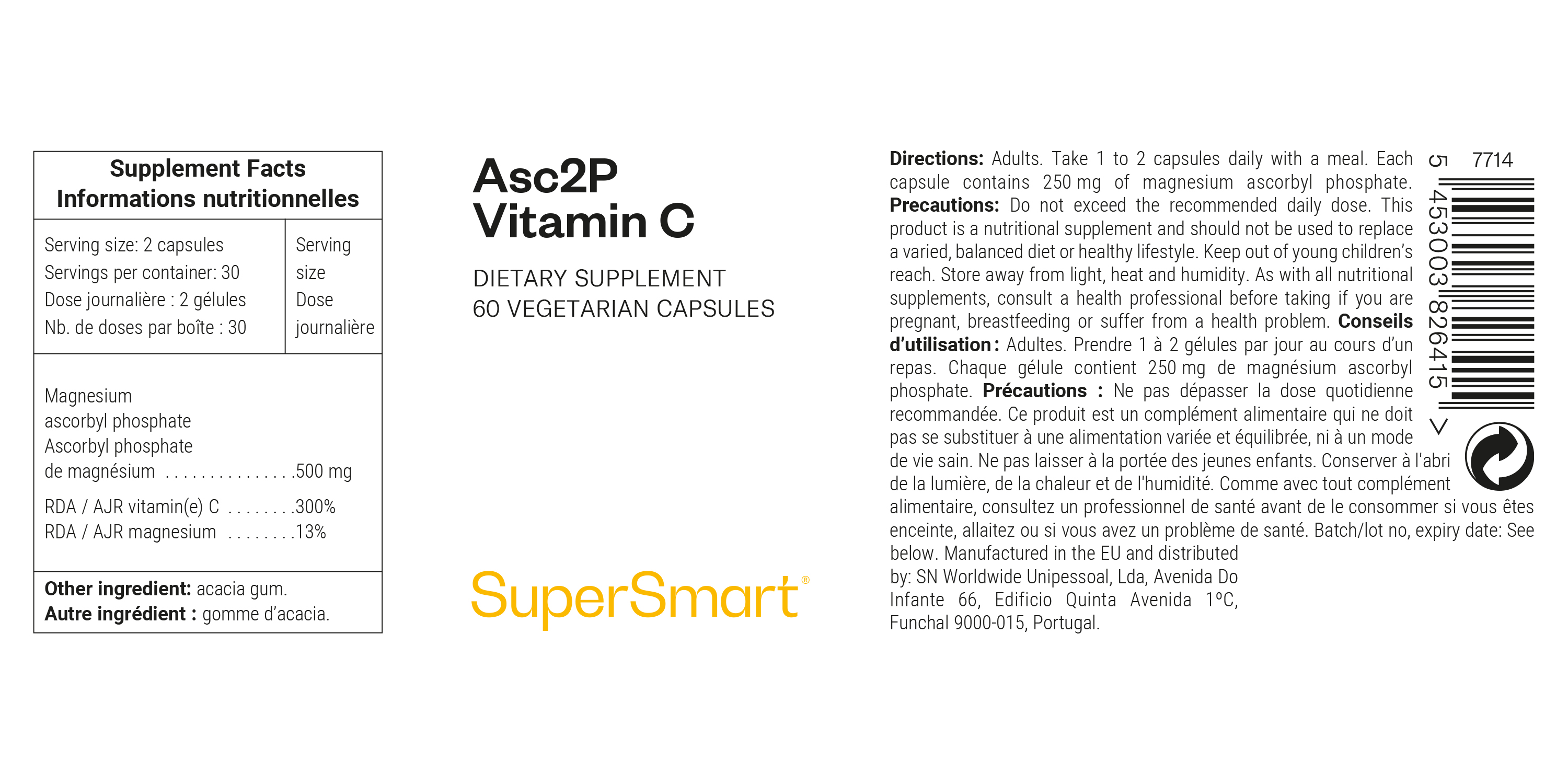 Nahrungsergänzungsmittel mit Vitamin C