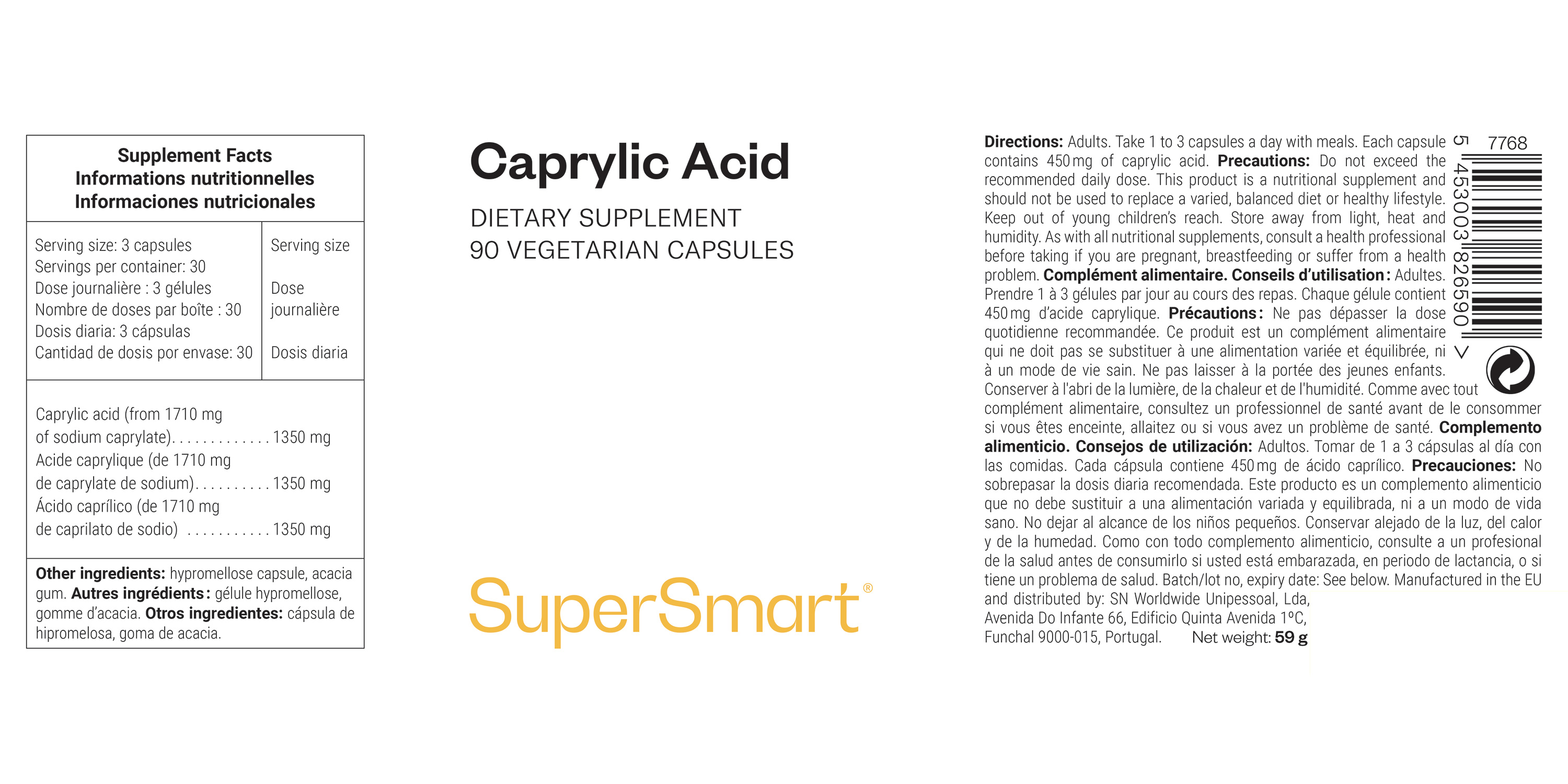 Complemento Alimenticio de Ácido Caprílico 