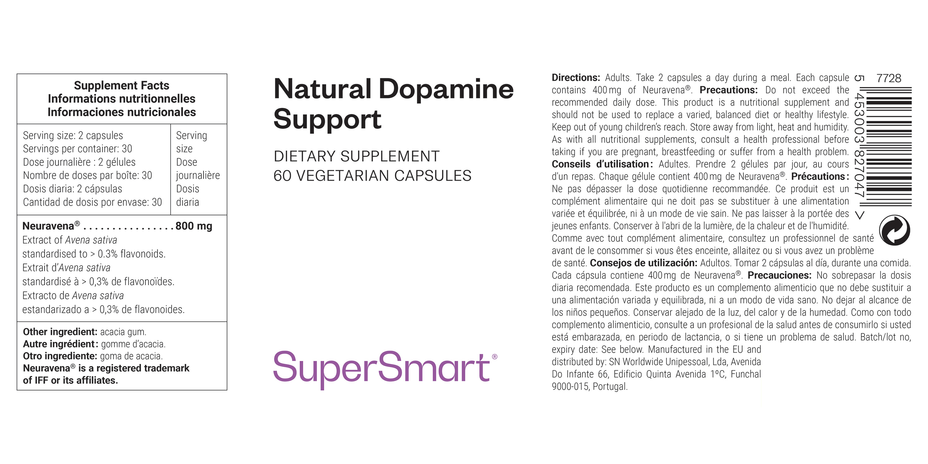 Natural Dopamine Support Supplement