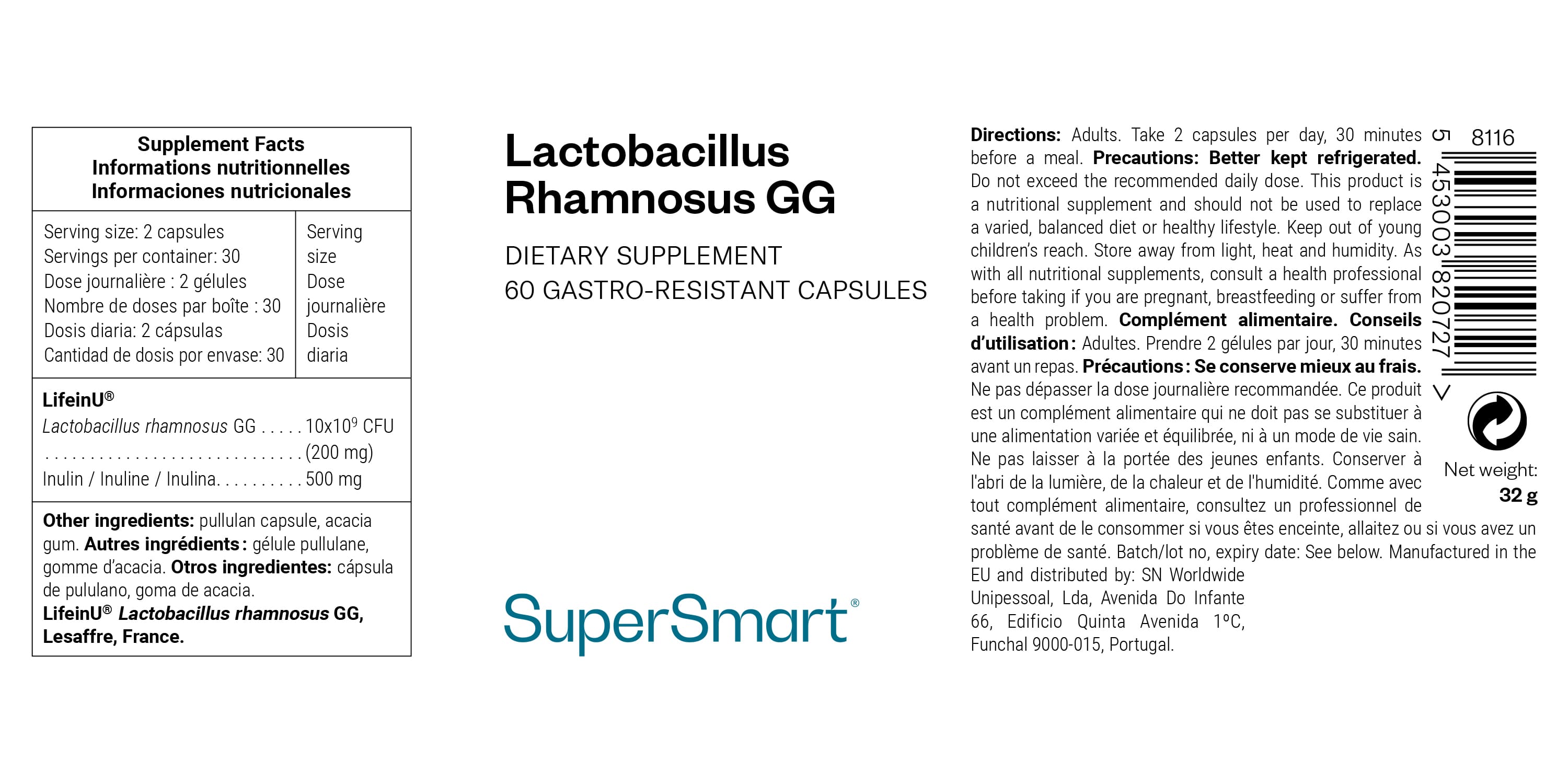 Lactobacillus Rhamnosus GG Supplement