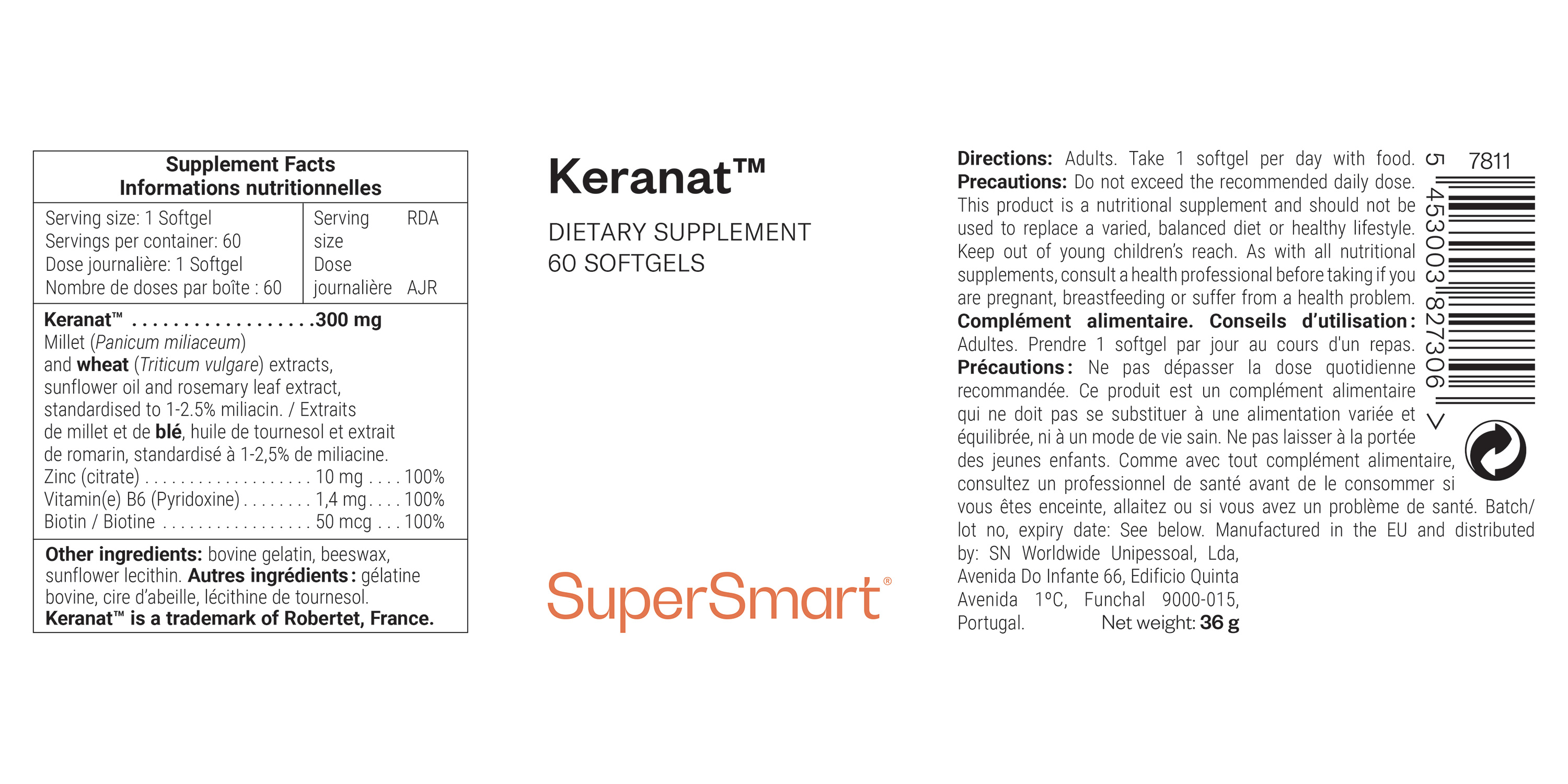 Complemento alimenticio Keranat