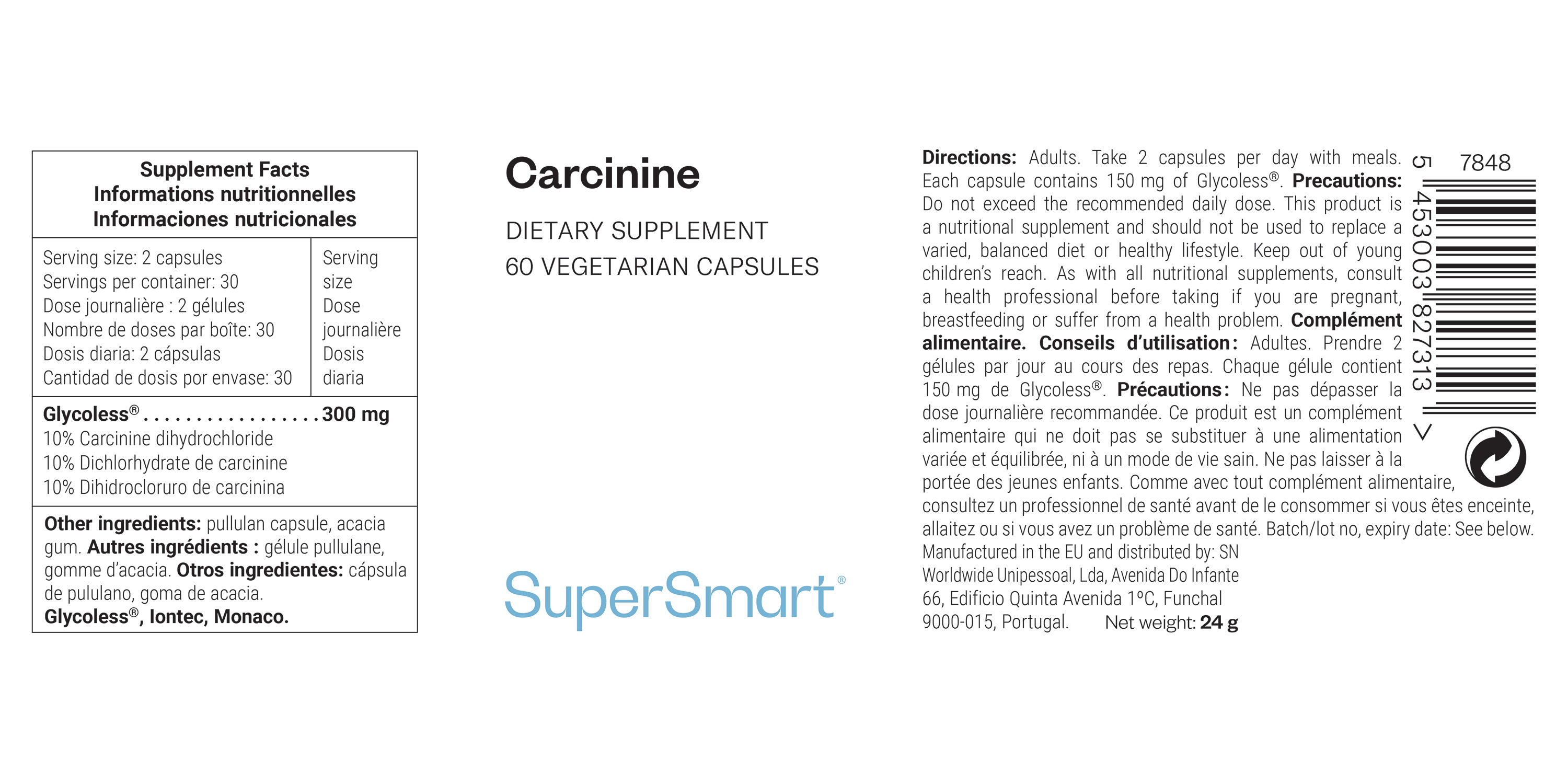 Carcinine Supplement