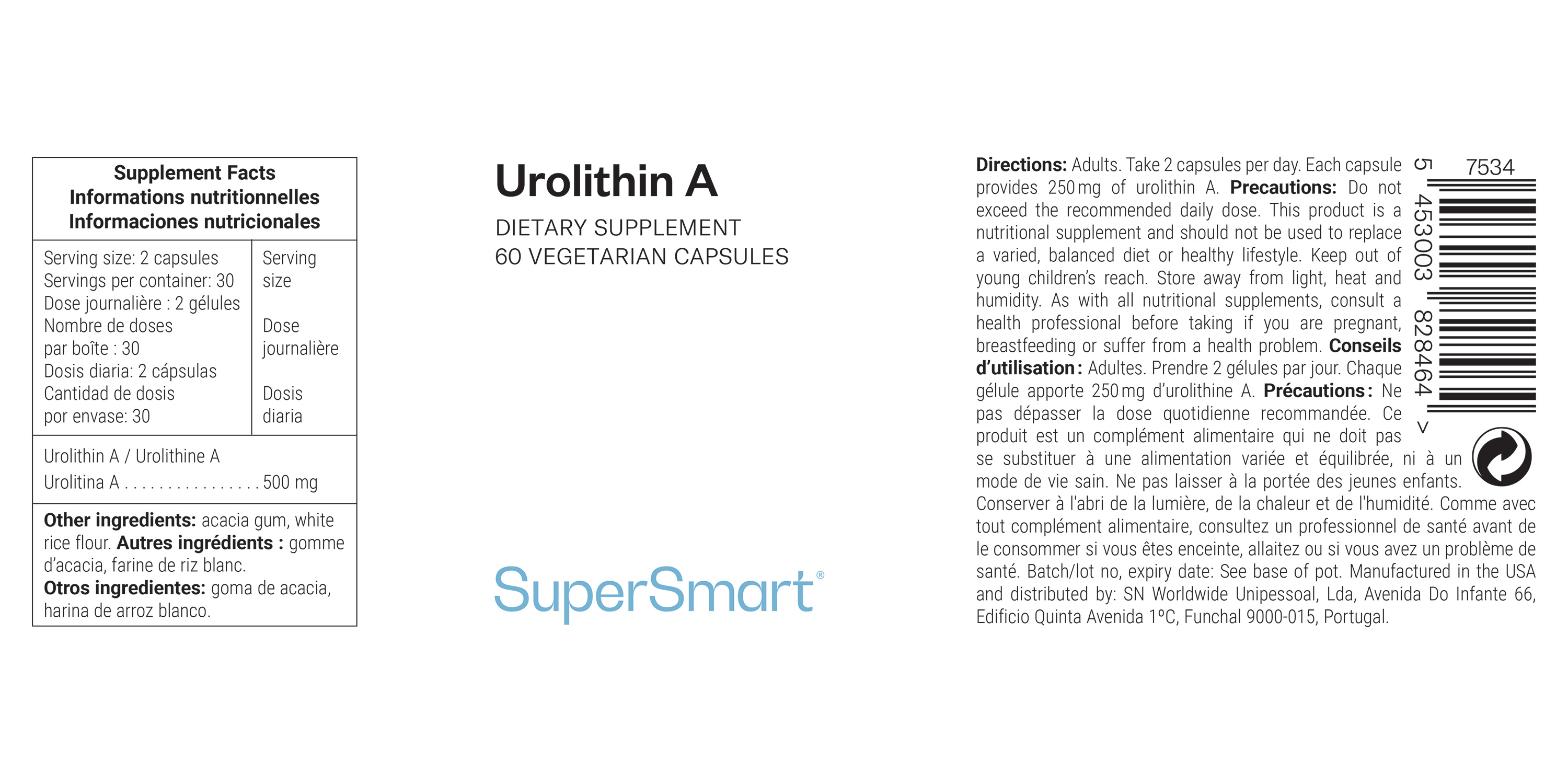 Comprar cápsulas de urolitina A