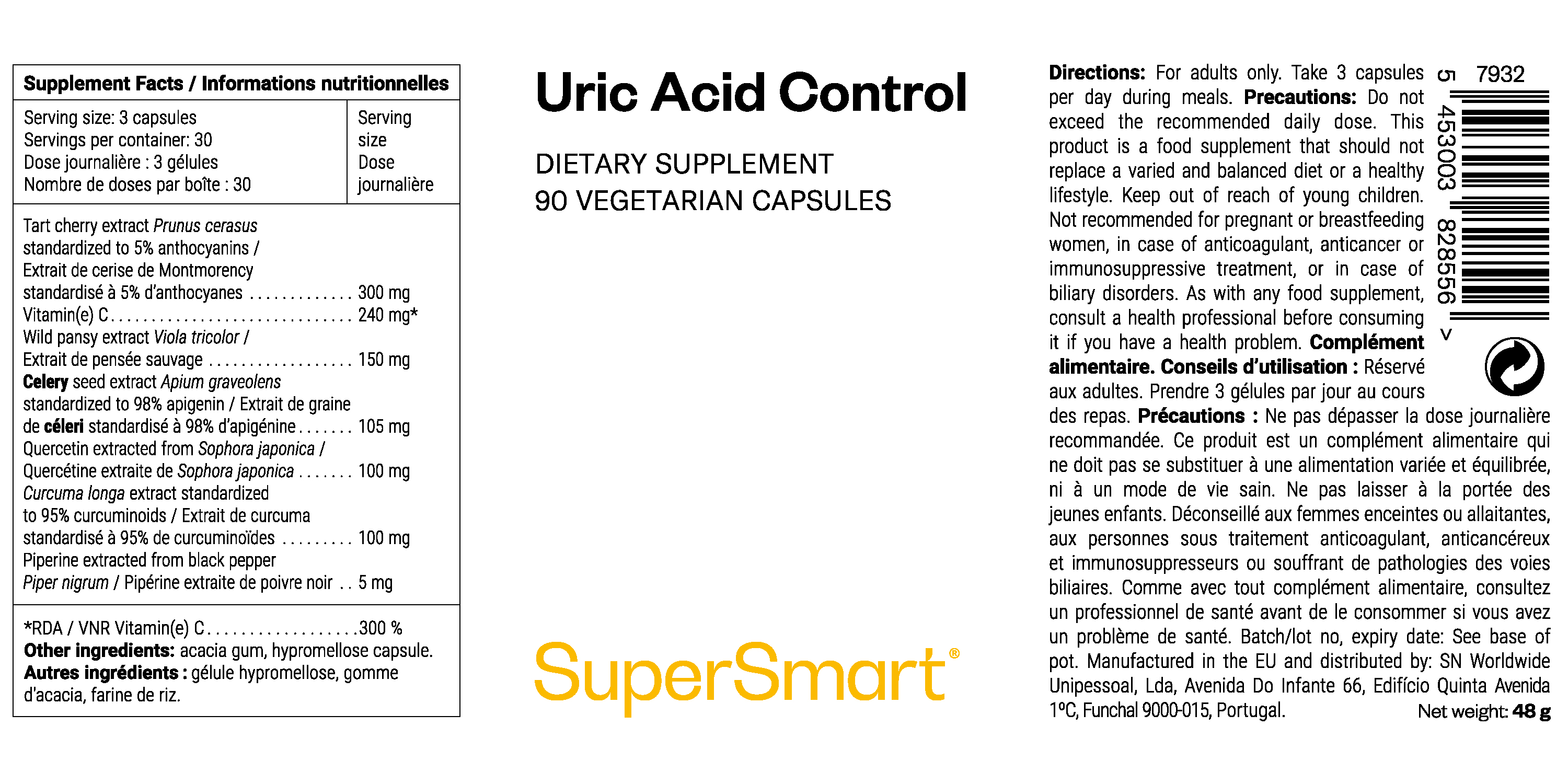 Nahrungsergänzungsmittel zur Senkung der Harnsäure