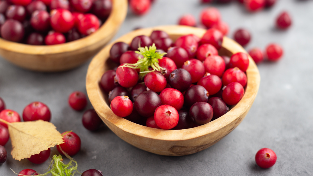 Preiselbeeren oder Cranberry-Beeren