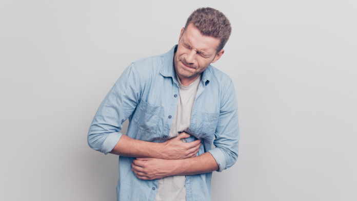 Man suffering from gastritis