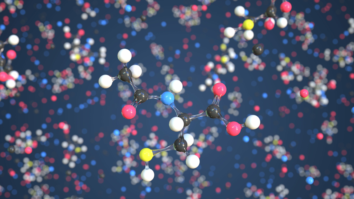 Molecuul van N-acetylcysteïne 