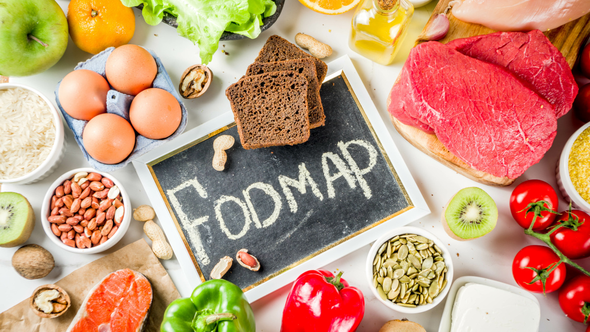 Dieta FODMAP com vários alimentos