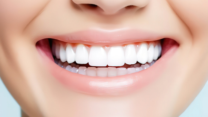 Dentes com níveis saudáveis de vitaminas 