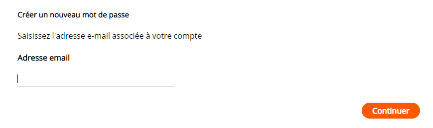 Oubli mot de passe 2 Oubli mot de passe 2